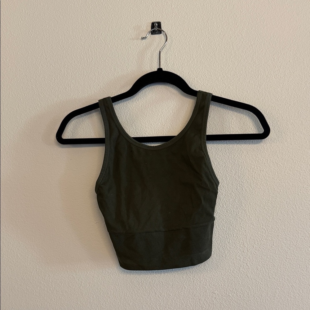 Victoria's Secret Dark Green Crop Top